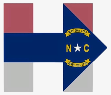 Hillary For North Carolina - North Carolina State Flag, HD Png Download, Free Download