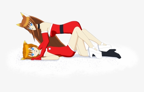 #manga #anime #cute #kawaii #fox #animegirl #christmas - Christmas Cute Png Anime, Transparent Png, Free Download