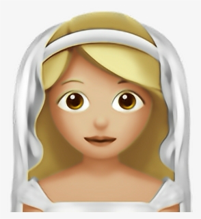 Wedding Emoji Png - Blonde Bride Emoji Png, Transparent Png, Free Download