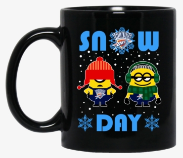 Minion Oklahoma City Thunder Mug Snow Day Snowflake - Sweater, HD Png Download, Free Download