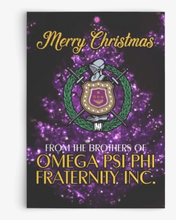 Omega Psi Phi Christmas Card - Omega Psi Phi Christmas, HD Png Download, Free Download