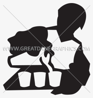 Bartender Vector Silhouette, HD Png Download, Free Download