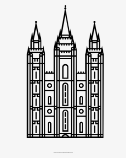 Thumb Image - Salt Lake Temple Coloring Page, HD Png Download, Free Download