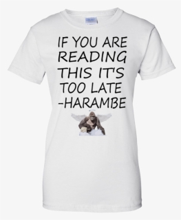 Harambe Too Late Shirt - Elephant, HD Png Download, Free Download