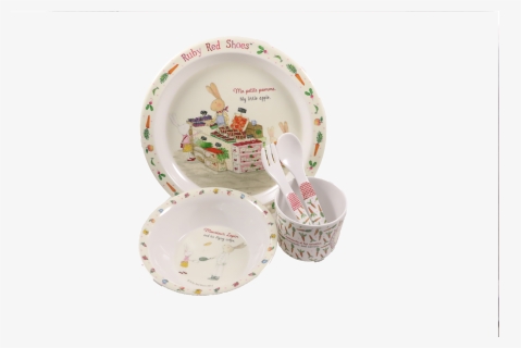 Ashdene Ruby Red Shoes Kids Dinner Set - Ceramic, HD Png Download, Free Download