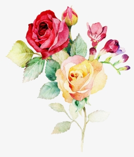 Watercolor Flower Bouquet Png , Png Download, Transparent Png, Free Download