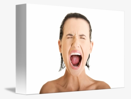 Woman Screaming Png - Shout, Transparent Png, Free Download