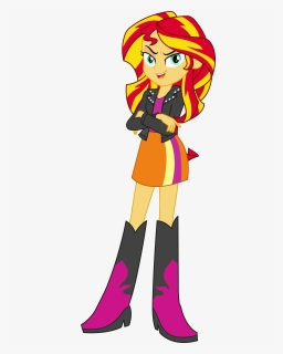 Equestria Girls Sunset Shimmer Vector By Icantunloveyou - Equestria Girl Sunset Shimmer, HD Png Download, Free Download