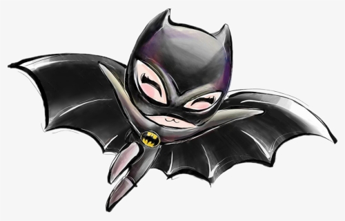 #watercolor #batgirl #batwoman #bat #girl #woman #superhero - Batichica Caricatura Png, Transparent Png, Free Download
