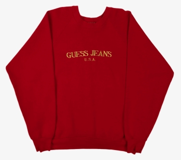 Guess Jeans Logo Sweatshirt - Sweater, HD Png Download, Free Download