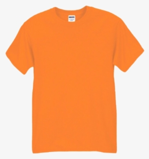 Plain Orange T-shirt Png Pic - Plain Orange T Shirt Png, Transparent Png, Free Download