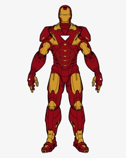 Iron Man Cartoon Drawing Color - Iron Man Body Drawing, HD Png Download, Free Download