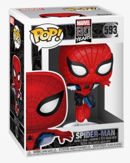 Funko Pop Marvel - Spider Man 80th Anniversary Funko Pop, HD Png Download, Free Download