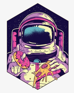 Astronaut Eating Pizza, HD Png Download, Free Download