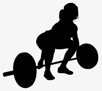 Woman Female Weightlifter Silhouette, HD Png Download, Free Download