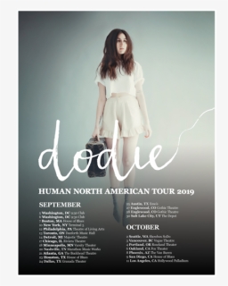 2019 Tour Poster - Dodie Human Tour North America, HD Png Download, Free Download