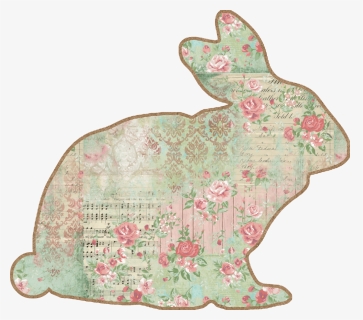 Cottage Chic Easter Rabbit Tags Cutecrafting - Craft, HD Png Download, Free Download