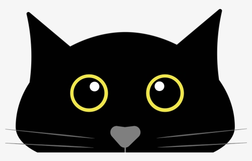 Black Cat Head Clipart, HD Png Download, Free Download