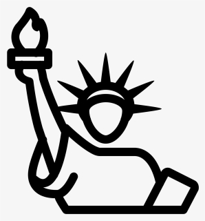 Statue Of Liberty Crown Png - Statue Of Liberty Torch Clip Art, Transparent Png, Free Download