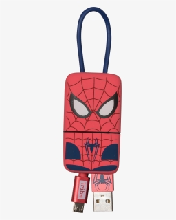 Marvel Spiderman Keyline Micro Usb Cable 22cm Image - Tribe Keyring Spider Man, HD Png Download, Free Download