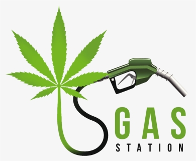 The Gas Station - Cannabis Leaf 3d Model, HD Png Download, Free Download