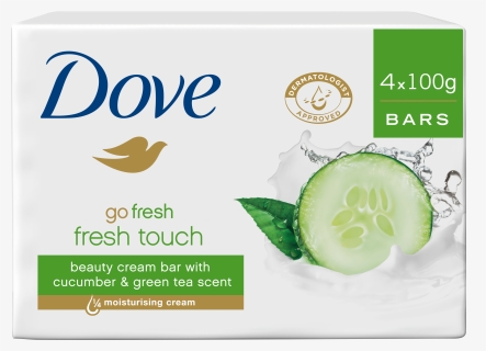 Transparent Soaps Slogan - Dove Go Fresh Cucumber & Green Tea Beauty Bar, HD Png Download, Free Download