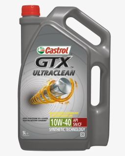 Gtx Ultraclean 10w 40 5 Litre - Castrol Gtx Ultraclean 10w40 5l, HD Png Download, Free Download