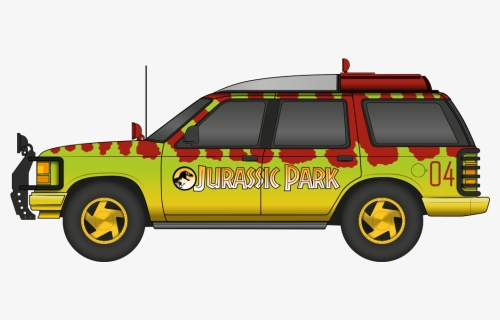 Jurassic Park Ford Explorer - Jurassic Park Jeep Transparent, HD Png Download, Free Download