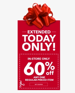 Extended Today Only 60 Percent Off Any One Regular - Gift Wrapping, HD Png Download, Free Download