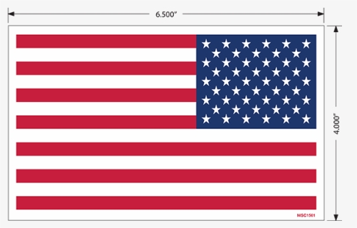 Backwards American Flag Decal - Kennedy Space Center, HD Png Download, Free Download