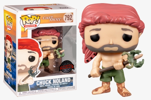 Chuck Noland With Spear Crab Pop Vinyl Figure, HD Png Download, Free Download