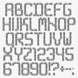 Lettering Plumbing Pipe Font, HD Png Download, Free Download