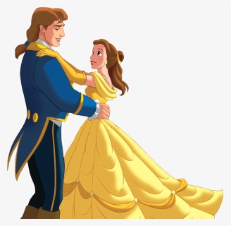 Beauty And The Beast Disney Clip Arts Clip Art - Belle And Prince Adam Dancing, HD Png Download, Free Download