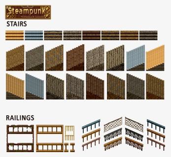 Rpg Maker Stairs Tileset, HD Png Download, Free Download