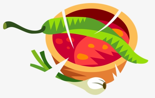 Vector Illustration Of Spicy Salsa Picante Tomato-based - Salsa Png Vector, Transparent Png, Free Download