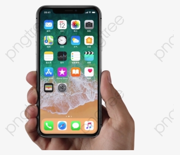 Transparent Iphone Clipart - Iphone X Handheld, HD Png Download, Free Download