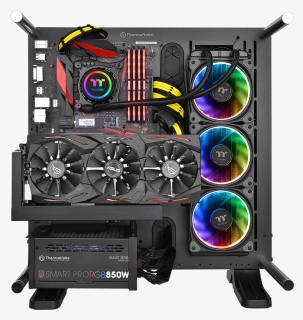 Pc Image, Custom Pc, Cooling System, Computer Case, - Floe Riing Rgb 360 Tt Premium Edition, HD Png Download, Free Download