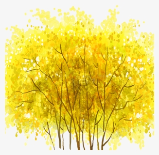 Transparent Yellow Tree Png - Autumn, Png Download, Free Download