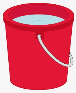 Bucket Clipart Red Bucket - Cylinder Object Clip Art, HD Png Download, Free Download