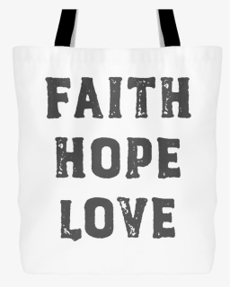 Faith Hope Love Catholic Tote Bag - Tote Bag, HD Png Download, Free Download