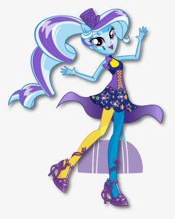 Artwork Clipart My Little Pony Rainbow - My Little Pony Equestria Girls Rainbow Rocks Trixie, HD Png Download, Free Download