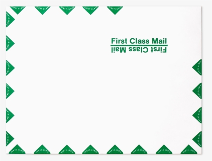 Green Triangle First Class Envelopes, HD Png Download, Free Download