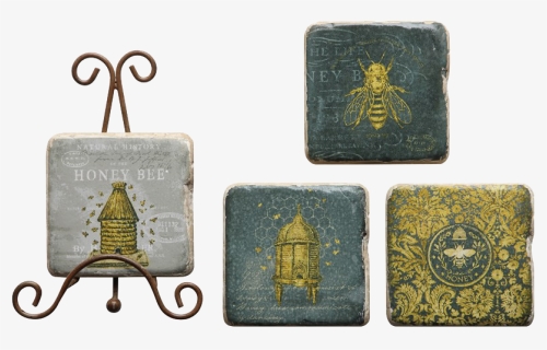 Bee Beehive Stoneware Coaster Set, HD Png Download, Free Download
