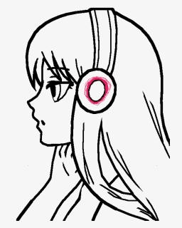 Clipart Royalty Free Stock Anonymous Drawing Girl - Anime Girl Drawing Easy, HD Png Download, Free Download
