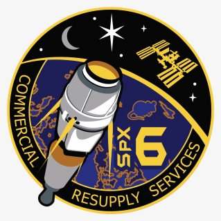 Spacex Crs-6 Patch - Spacex Crs-6, HD Png Download, Free Download