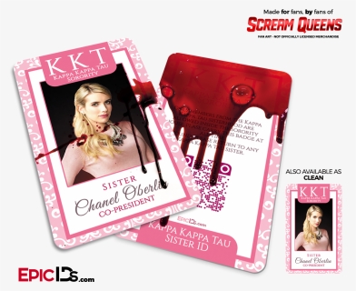 Kappa Kappa Tau "scream Queens - Scream Queens Art Chanel, HD Png Download, Free Download