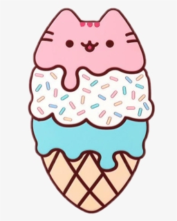 Pusheen Ice Cream Cone, HD Png Download, Free Download