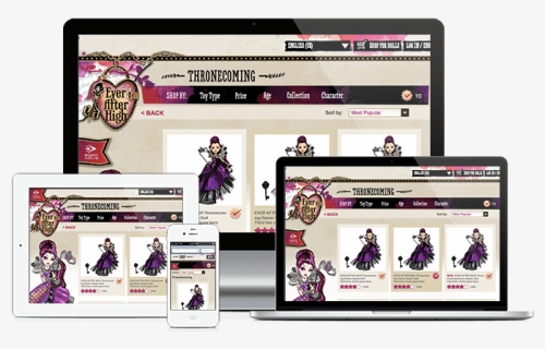 Ever After High Product Catalog - Online Advertising, HD Png Download, Free Download