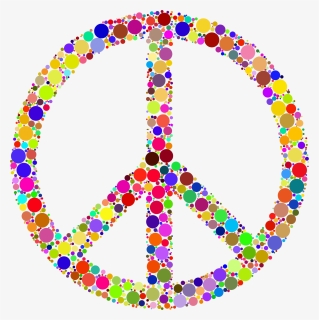 Hippie Peace Sign Clipart - Hippie Peace Sign Clip Art, HD Png Download, Free Download