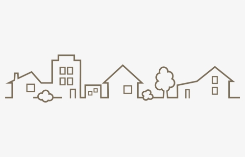 Silhouette Royalty-free House - Town Houses Silhouette Png, Transparent Png, Free Download